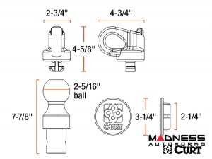 Gooseneck Kit - 30k lb - OEM PUCK SYSTEM - 2-5/16" Ball Gooseneck Kit - 30k lb - OEM PUCK SYSTEM - 2-5/16" Ball